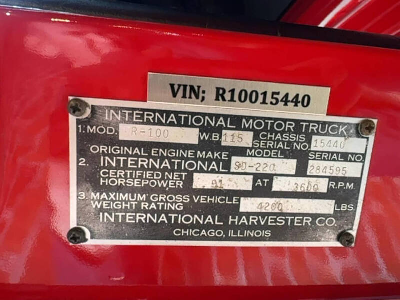 1955 International R-100