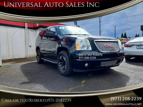 2008 GMC Yukon for sale at Universal Auto Sales Inc in Salem OR