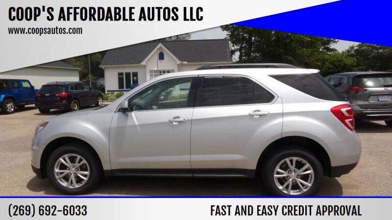 2016 Chevrolet Equinox for sale at COOP'S AFFORDABLE AUTOS LLC in Otsego MI