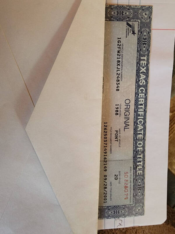 1988 Pontiac Firebird Trans Am GTA