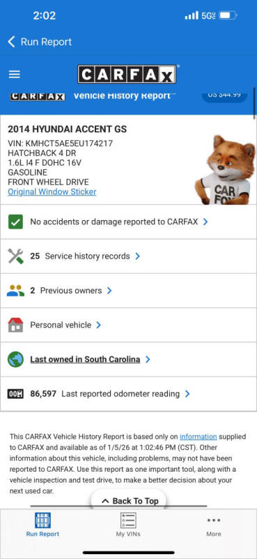 2014 Hyundai Accent GS