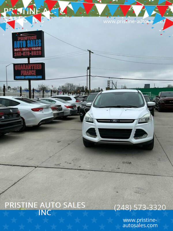 2016 Ford Escape for sale at PRISTINE AUTO SALES INC in Pontiac MI