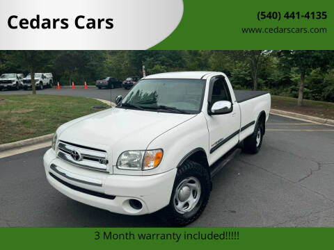 2003 Toyota Tundra for sale at Cedars Cars in Chantilly VA