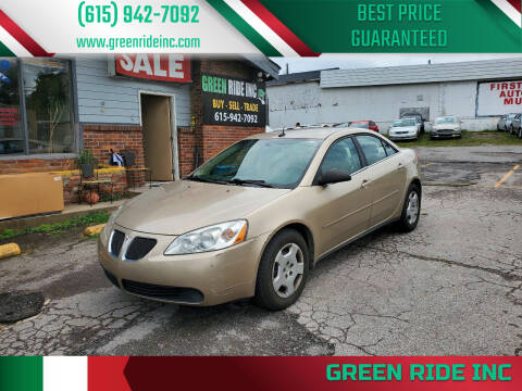2008 Pontiac G6 for sale at Green Ride Inc in Nashville TN