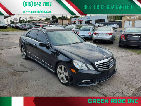 2011 Mercedes-Benz E-Class for sale at Green Ride Inc in Nashville TN