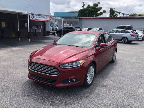 2016 Ford Fusion Hybrid for sale at CARSTRADA in Hollywood FL