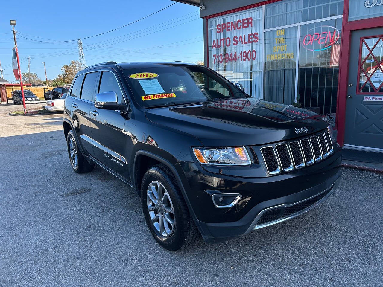 2015 Jeep Grand Cherokee for sale at SPENCER AUTO SALES in South Houston, TX