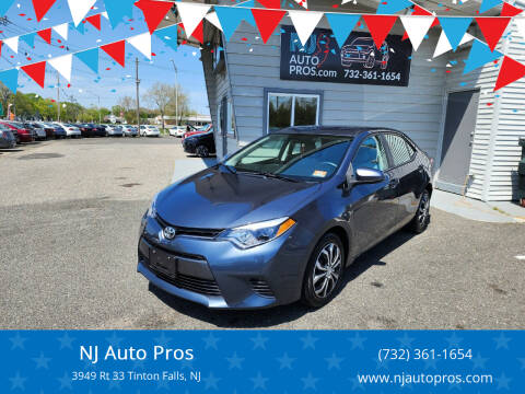 2015 Toyota Corolla for sale at NJ Auto Pros in Tinton Falls NJ