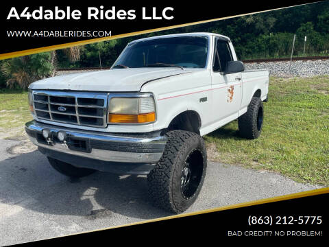 1996 Ford F-150 for sale at A4dable Rides LLC in Haines City FL