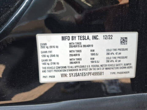 2023 Tesla Model S Standard Range