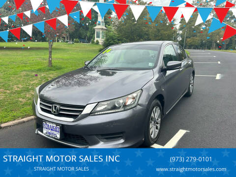 2014 Honda Accord for sale at STRAIGHT MOTOR SALES INC in Paterson NJ