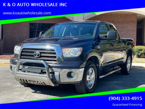 2008 Toyota Tundra for sale at K & O AUTO WHOLESALE INC in Jacksonville FL