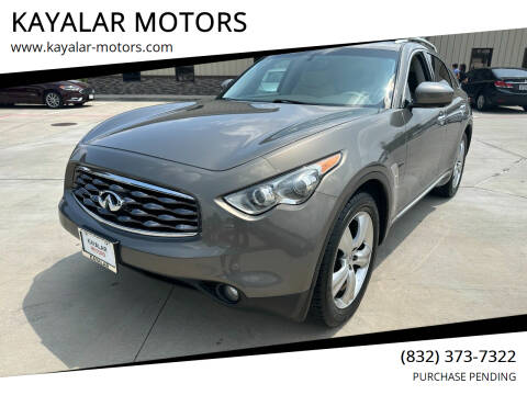 2009 Infiniti FX35 for sale at KAYALAR MOTORS SUPPORT CENTER in Houston TX