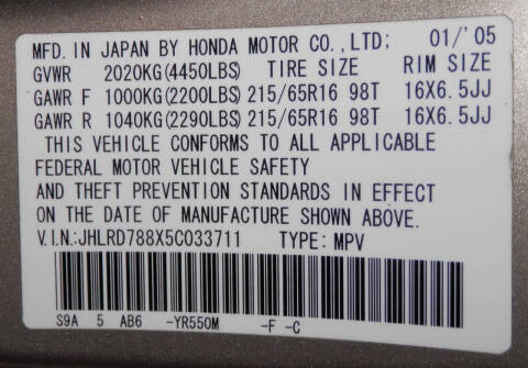 2005 Honda CR-V EX