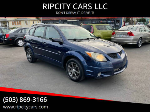 2003 Pontiac Vibe for sale at RIPCITY CARS LLC in Portland OR