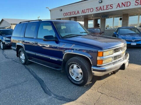 1999 Chevrolet Tahoe for sale at Osceola Auto Sales and Service in Osceola WI