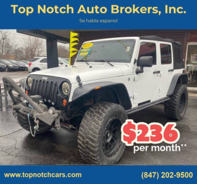 2013 Jeep Wrangler Unlimited for sale at Top Notch Auto Brokers in McHenry IL