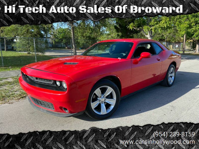 2016 Dodge Challenger for sale at Hi Tech Auto Sales Of Broward in Hollywood FL