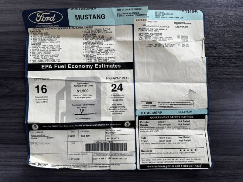 2010 Ford Mustang