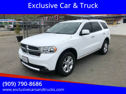 2013 Dodge Durango for sale at Exclusive Car & Truck in Yucaipa CA