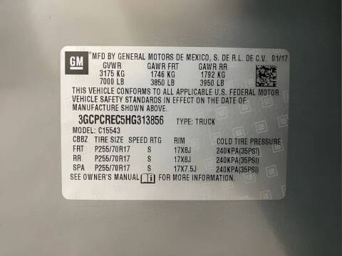 2017 Chevrolet Silverado 1500 LT