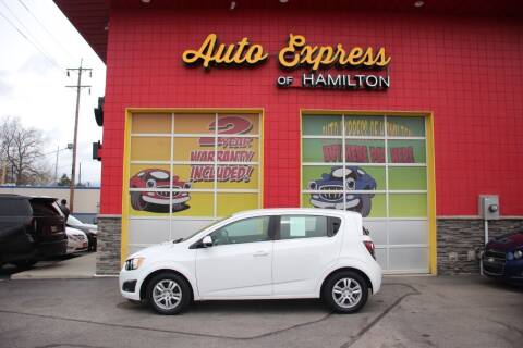 2016 Chevrolet Sonic for sale at AUTO EXPRESS OF HAMILTON LLC in Hamilton OH