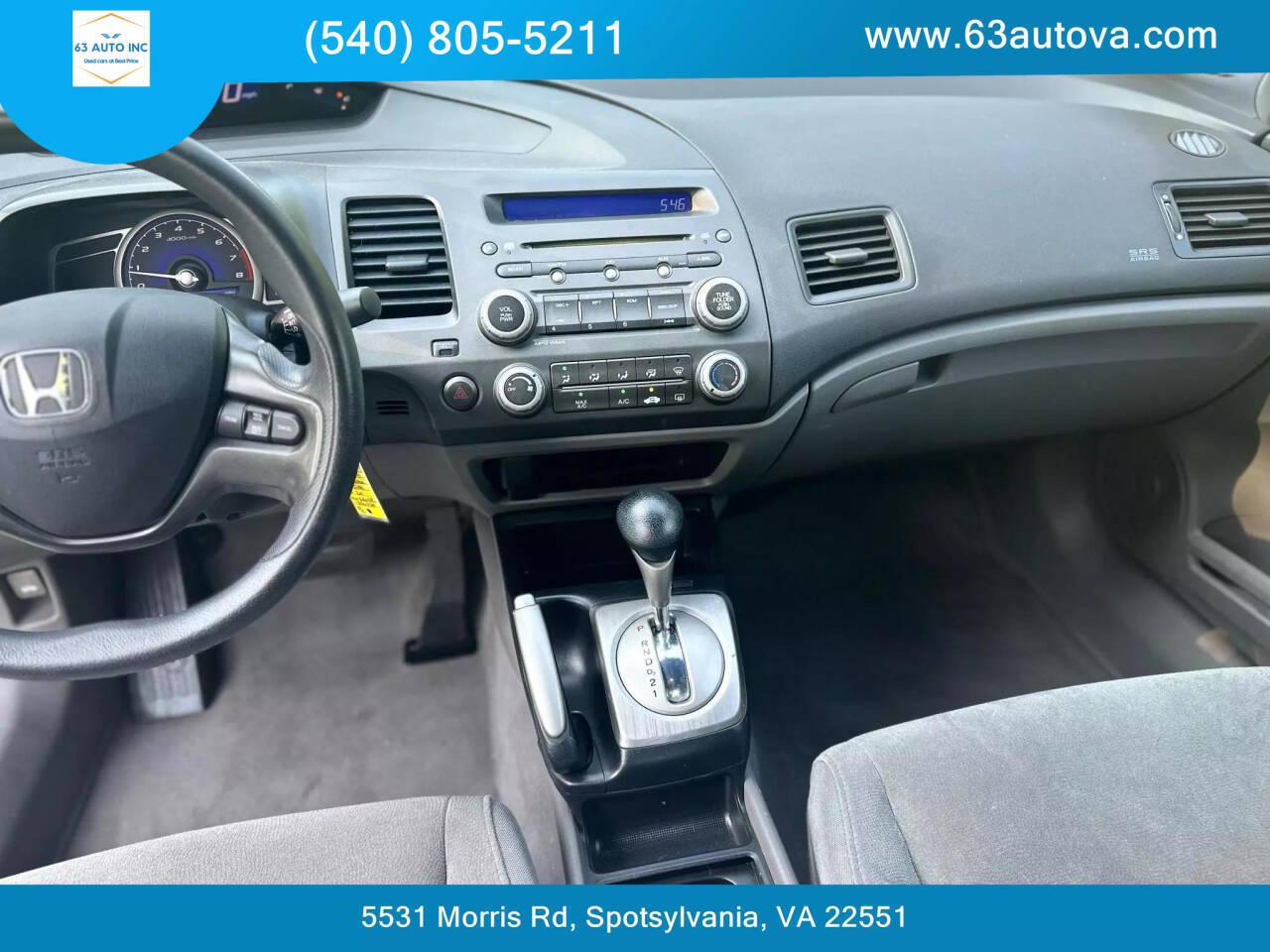 2008 Honda Civic for sale at 63 Auto Inc in Spotsylvania, VA