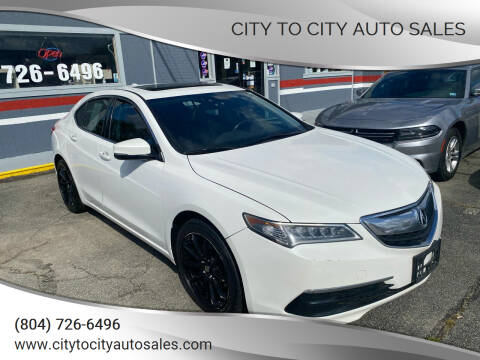 2015 Acura TLX for sale at City to City Auto Sales in Richmond VA