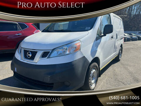 2016 Nissan NV200 for sale at Pro Auto Select in Fredericksburg VA