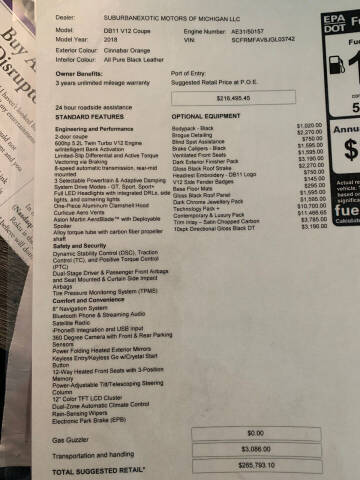 2018 Aston Martin DB11 V12