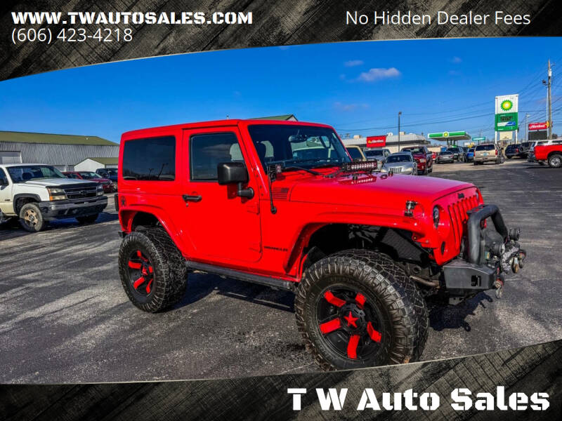 2014 Jeep Wrangler for sale at T W Auto Sales in Science Hill KY