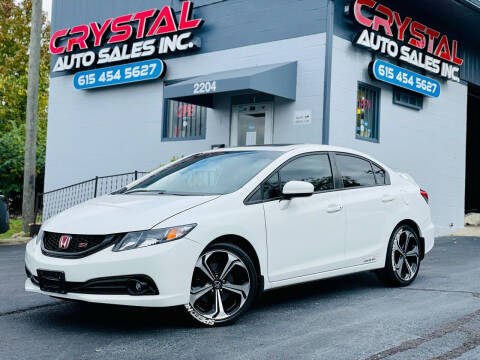 2015 Honda Civic for sale at Crystal Auto Sales Inc in Nashville TN