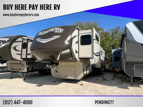 2014 Grand Design Solitude 369RL for sale at BUY HERE PAY HERE RV in Burleson TX