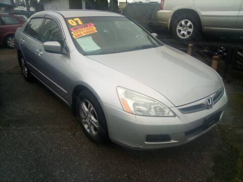 2007 Honda Accord for sale at Payless Car & Truck Sales in Mount Vernon WA
