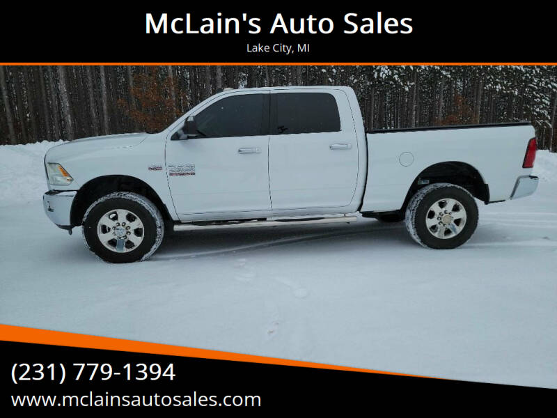 2015 RAM 2500 for sale at McLain's Auto Sales in Lake City MI