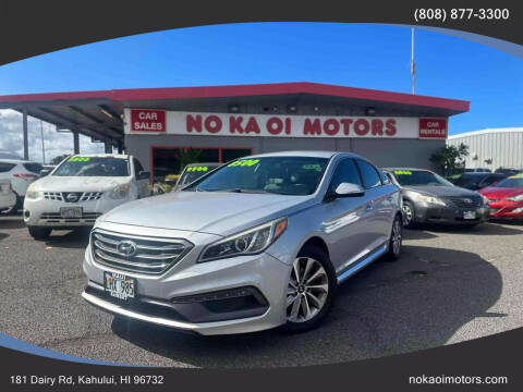 2015 Hyundai Sonata for sale at No Ka Oi Motors in Kahului HI