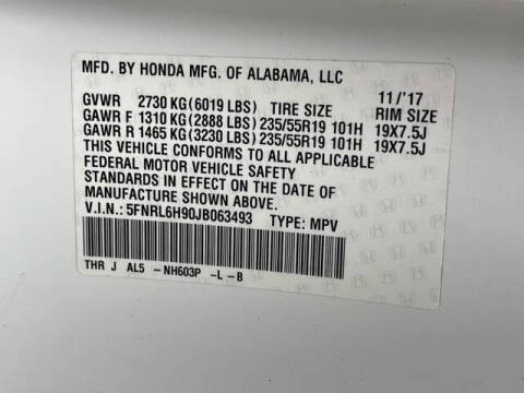 2018 Honda Odyssey Elite