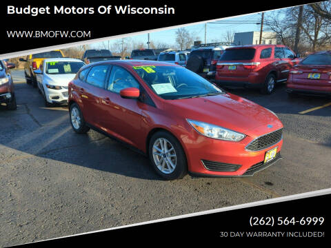 2018 Ford Focus for sale at Budget Motors of Wisconsin in Racine WI
