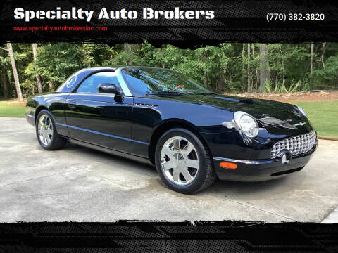 2002 Ford Thunderbird for sale at Specialty Auto Brokers in Cartersville GA
