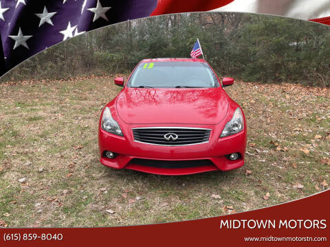 2013 Infiniti G37 Coupe for sale at Midtown Motors in Greenbrier TN