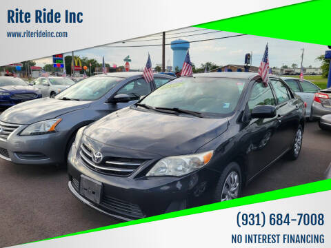 2013 Toyota Corolla for sale at Rite Ride Inc 2 in Shelbyville TN
