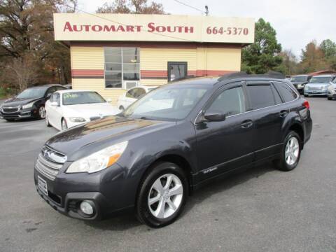 2013 Subaru Outback for sale at Automart South in Alabaster AL