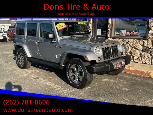 2016 Jeep Wrangler Unlimited for sale at Dons Tire & Auto in Butler WI