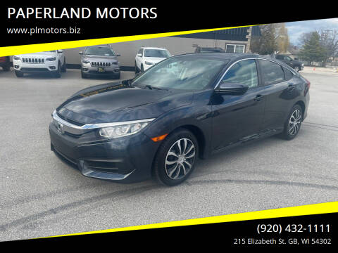 2018 Honda Civic for sale at PAPERLAND MOTORS in Green Bay WI