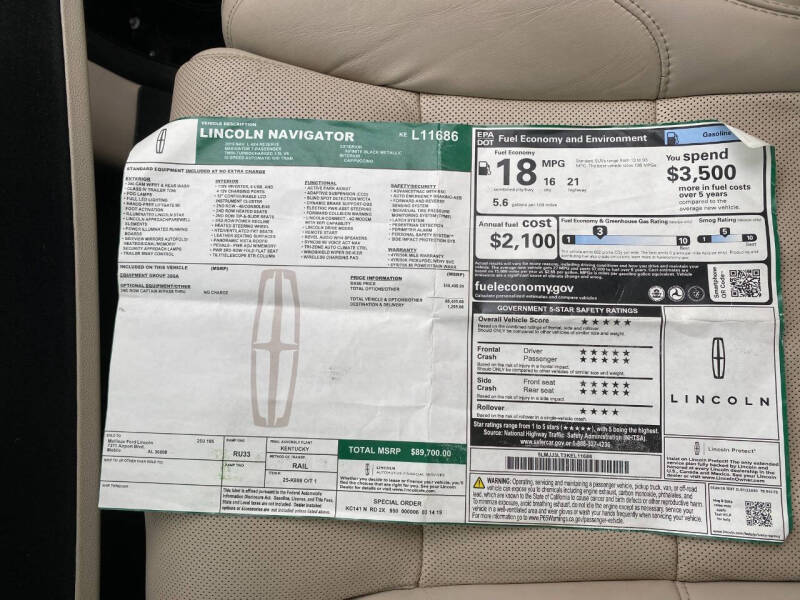 2019 Lincoln Navigator L Reserve