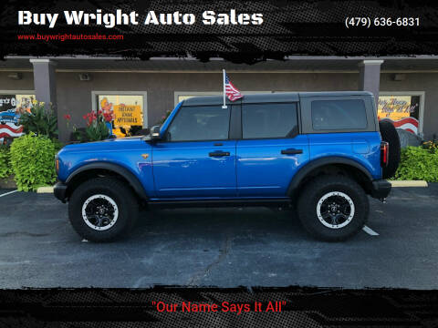 2022 Ford Bronco for sale at Buy Wright Auto Sales in Rogers AR