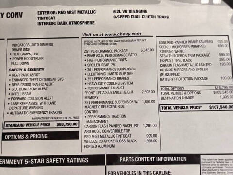 2026 Chevrolet Corvette Stingray
