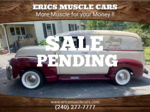 1948 Chevrolet Panel Truck for sale at Eric's Muscle Cars in Clarksburg MD