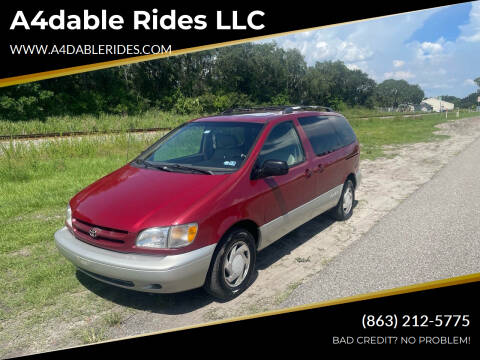 2000 Toyota Sienna for sale at A4dable Rides LLC in Haines City FL