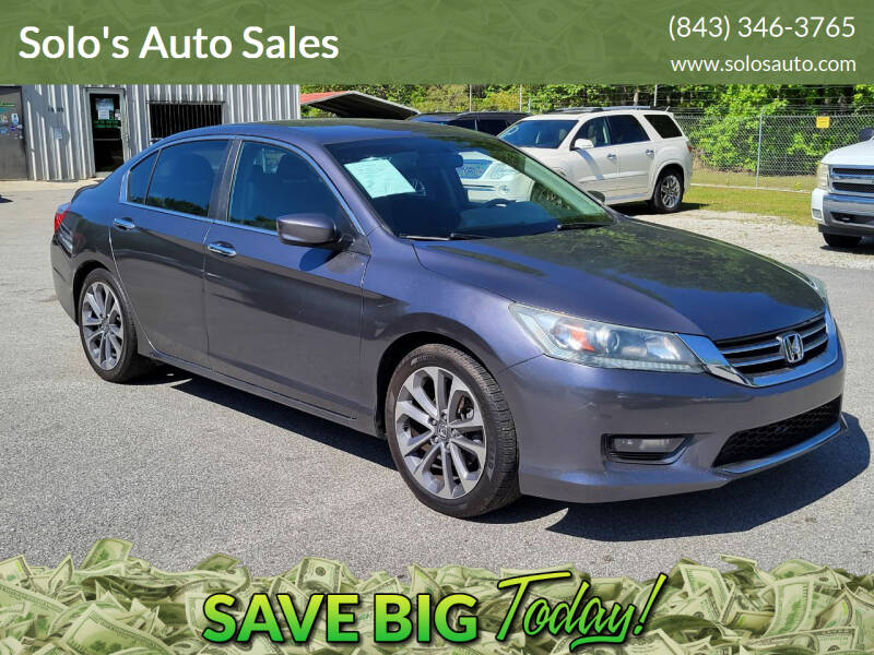 2014 Honda Accord for sale at Solo's Auto Sales in Timmonsville SC
